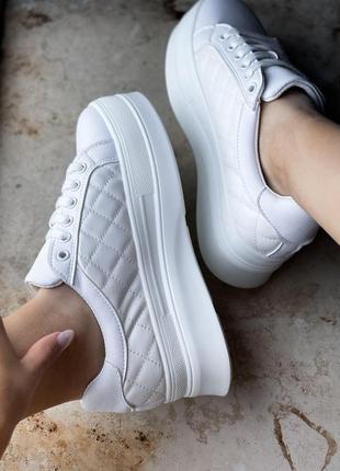 Жіночі кросівки  sneakers full white 1 женские кроссовки6 фото