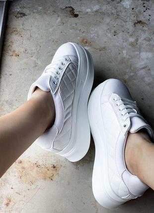 Жіночі кросівки  sneakers full white 1 женские кроссовки3 фото