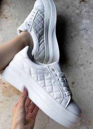 Жіночі кросівки  sneakers full white 1 женские кроссовки5 фото