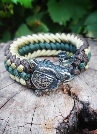 Браслет із паракорду "ведмідь".