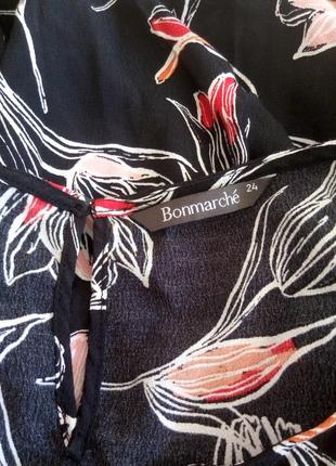 Нарядная шикарная блузка вискоза кофта с расклешенными рукавами bonmarche xl-xxl размер4 фото