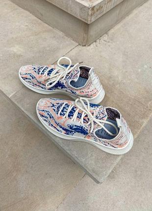 Жіночі кросівки  sneakers beige blue женские кроссовки