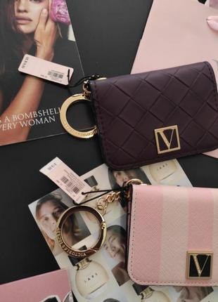 Идея для подарка мини кошелек кардкейс брелока foldable card case victoria's secret виктория сикрет вікторія сікрет оригинал7 фото