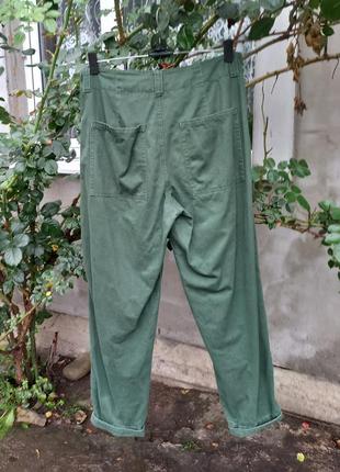 Розпродаж стильні котонові штани зеленого кольору  asos2 фото