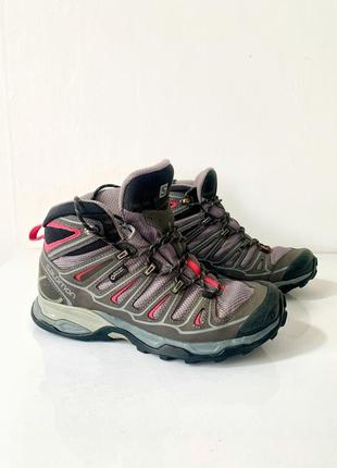 Трекінгові черевики salomon x ultra 3 mid gtx goretex gore-tex трекінгові чоботи5 фото