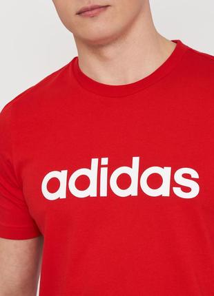 Футболка adidas essentials embroidered linear logo3 фото