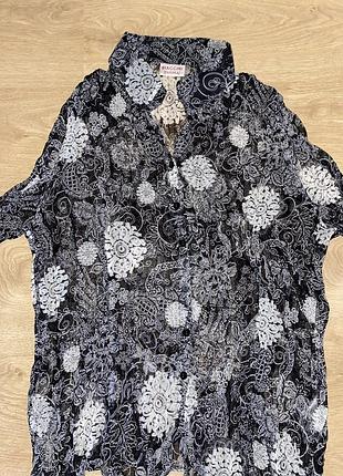 Блузка жіноча сіра, легенька з рукавом