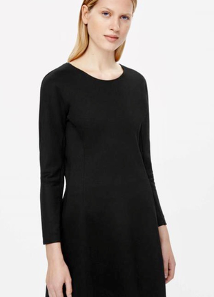 Новое черное платье платье сукня длинный рукав m/latch170/96atch