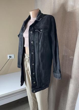Джинсова куртка подовжена