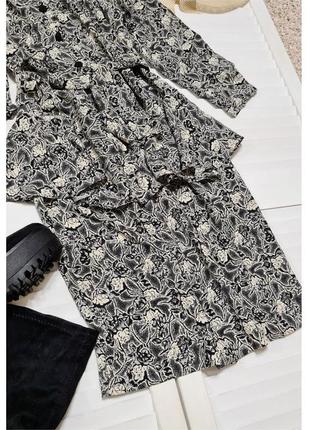 Платье st.michael миди с цветочным принтом