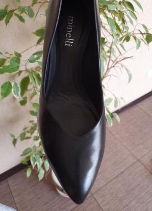 Красиві трендові туфлі італійського бренду minelli, оригінал три шкіри5 фото