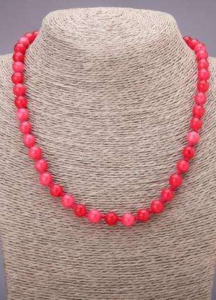 Намисто турмалін (ім.) гладкий кулька d-8мм l-45см