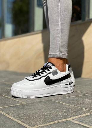 Кросівки nike air force 1 shadow white black