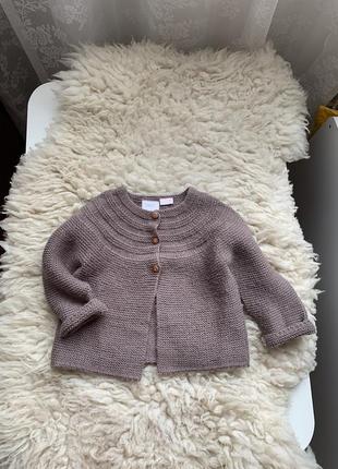 Класний кардиган, кофта, светрик zara на 9-12 місяців
