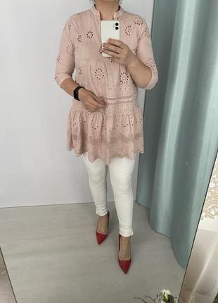 Розкішна хлопкова блуза італія