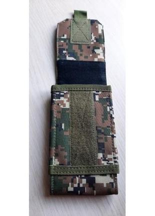 Подсумок для смартфона штурмовой тактический "mini warrior" - пиксель зеленый