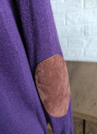 Cветр лонгслів пуловер peter hahn вовна 🐑, фіолетовий,44-506 фото