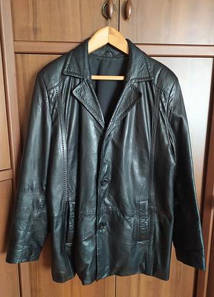 Кожаная куртка -пиджак