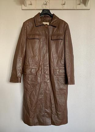 М'яке шкіряне пальто 🧥 на осінь 🤎