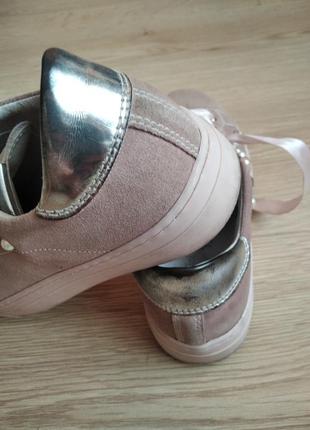 Фирменные туфли пудра для девочки1 фото
