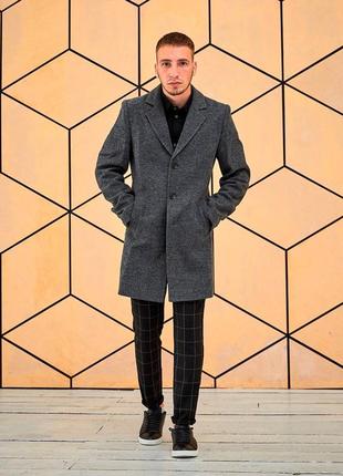 Мужское пальто , темно-серое пальто , куртка , пальто для мужчин , тёплое пальто , осеннее пальто мужское
