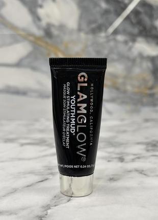 Glamglow youthmud glow stimulating treatment mask отшелушивающая маска для лица, очищающая маска с глиной для мгновенного разъяснения 7g