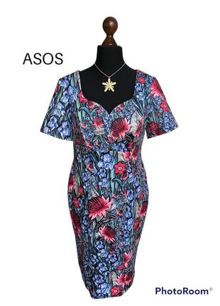 Розкішне плаття в квітковий принт “ asos “1 фото