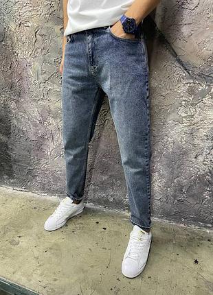 Джинси напів мом сірого кольору / повсякденні чоловічі джинси на осінь