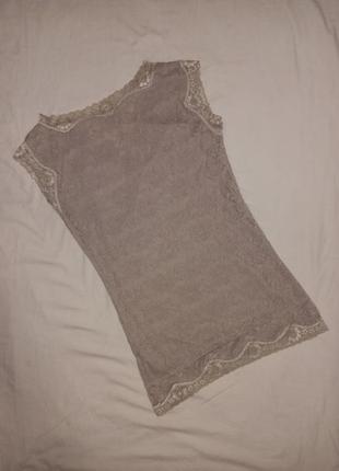 Гипюрова кружевна ажурна футболка блуза2 фото