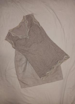 Гипюрова кружевна ажурна футболка блуза3 фото