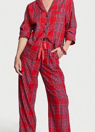Фланелева жіноча піжама victoria’s secret