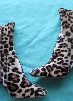 River island leopard (39) оксамитові черевики жіночі