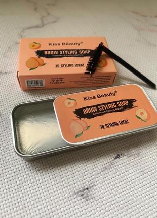 Мило-гель для брів kiss beauty brow styling soap