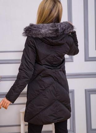Женское пальто на синтепоне с капюшоном6 фото