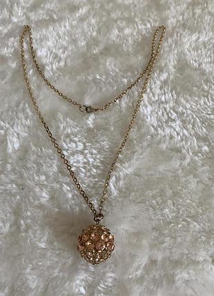 Ніжне мерехтливе вінтажне намисто кулон