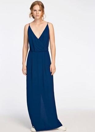 Ярко-синее -с  кружевной спинкой. платье от samsøe & samsøe.размер с2 фото
