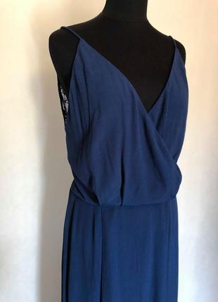 Ярко-синее -с  кружевной спинкой. платье от samsøe & samsøe.размер с4 фото