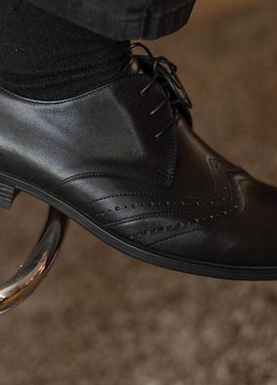 Чоловічі  туфлі  loafers ikos 8 black мужские туфли