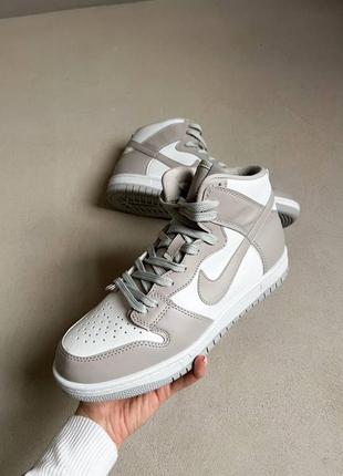 Кроссовки nike dunk hight grey