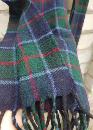 Гарний вовняний шарф в клітинку daks шотландія2 фото