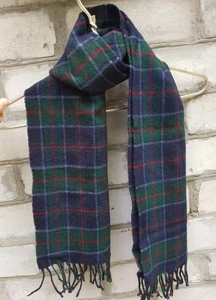 Гарний вовняний шарф в клітинку daks шотландія4 фото