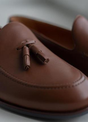 Чоловічі лофери  loafers ikos 348 brown мужские  лоферы3 фото