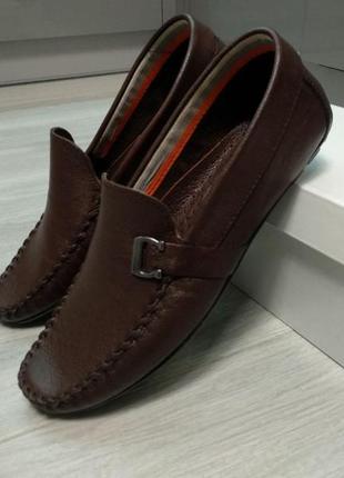 Чоловічі лофери  loafers rifellini 410 brown мужские лоферы