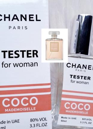 Coco mademoiselle тестер 60мл, духи, парфюм, парфюмерия, пробник