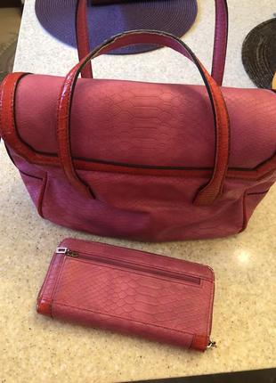 Guess,zara, mango  набор { сумка, кошелек} 3