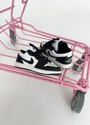 Жіночі кросівки air jordan retro 1  low “black/white” женские кроссовки аир  джордан