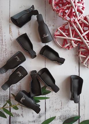 Набір кліпс (прищіпок) для зняття гель-лаку 5 шт