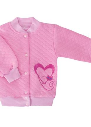 Кофточка дитяча для дівчинки kf-06-18 "кішечки" рожевий на ріст 62 (11349)