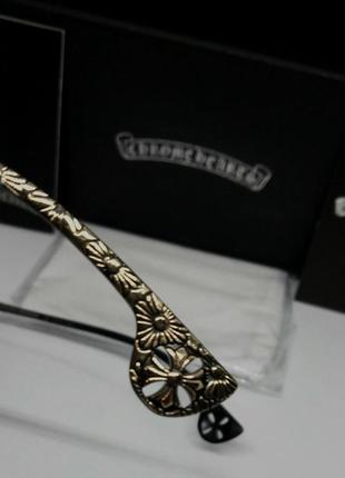 Chrome hearts стильные мужские солнцезащитные очки капли черные с золотом поляризированные8 фото