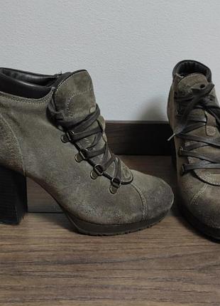 Ботильоны замшевые 37 размер (made in italy)